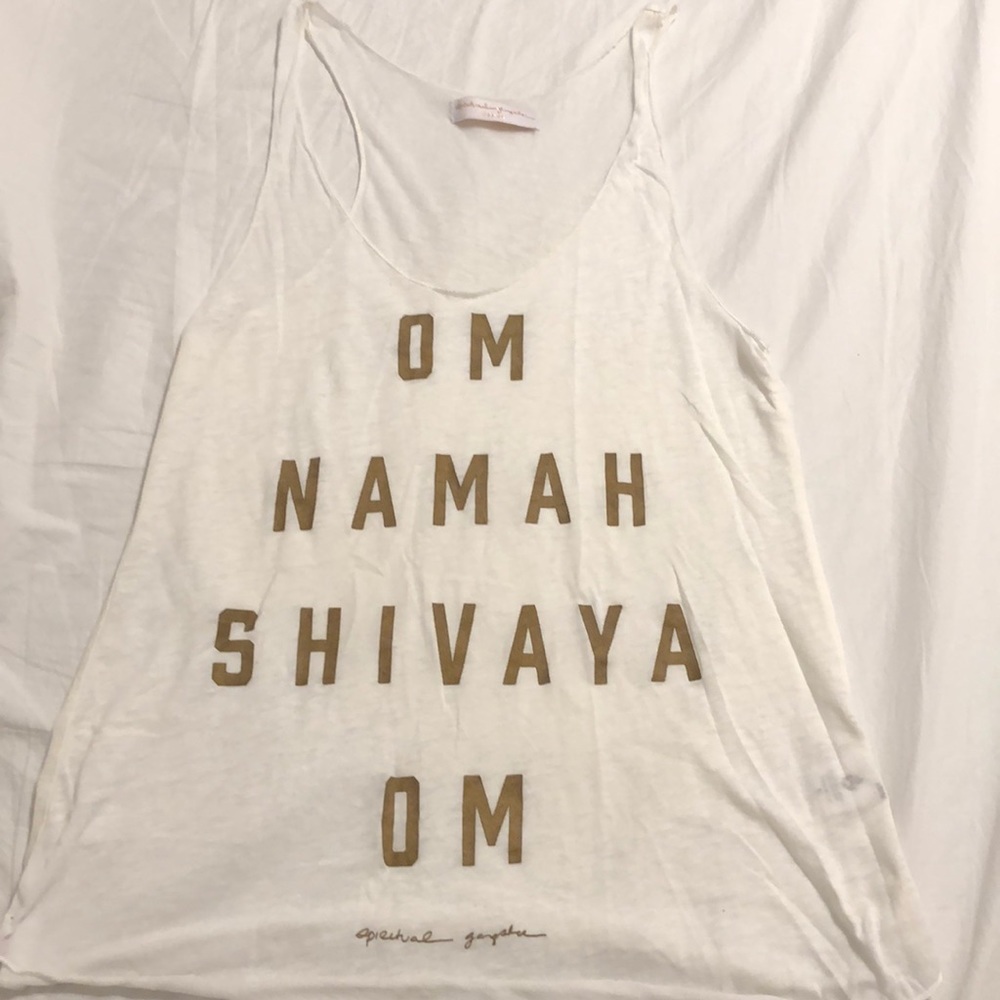 Spiritual gangster yoga top.